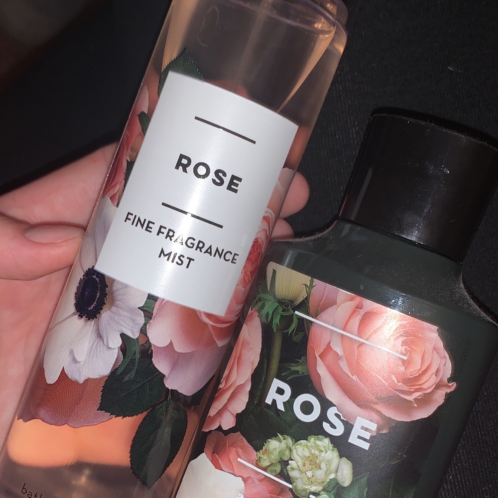 Rose perfume and lotion